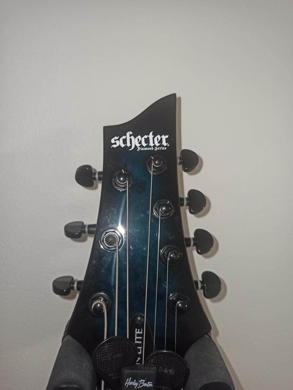 Schecter Omen Elite-7 See Blue Burst