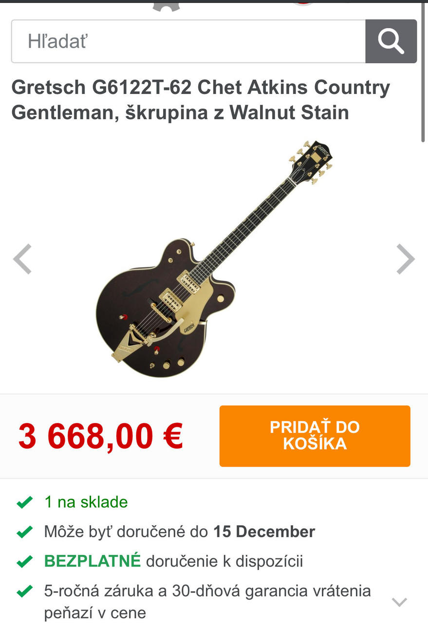 Gretsch Country Gentleman 2023 G6122T-62 Chet Atkins