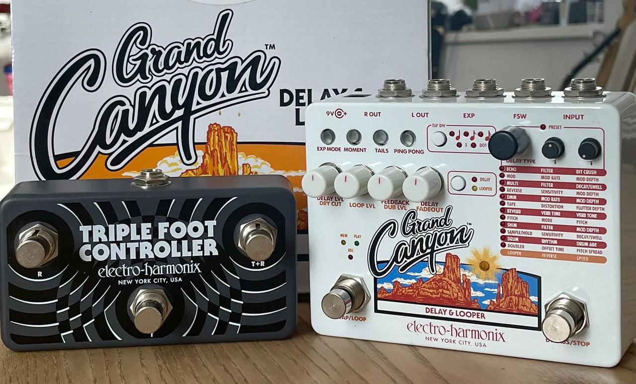 Electro-Harmonix Grand Canyon + Triple Foot Controler