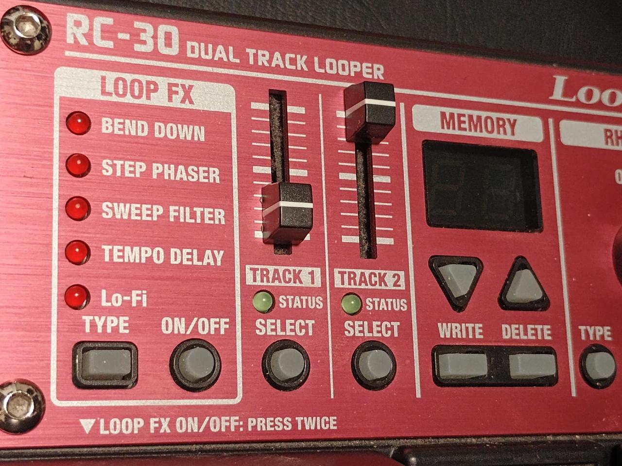 Looper Twin pedal stereo Boss RC-30
