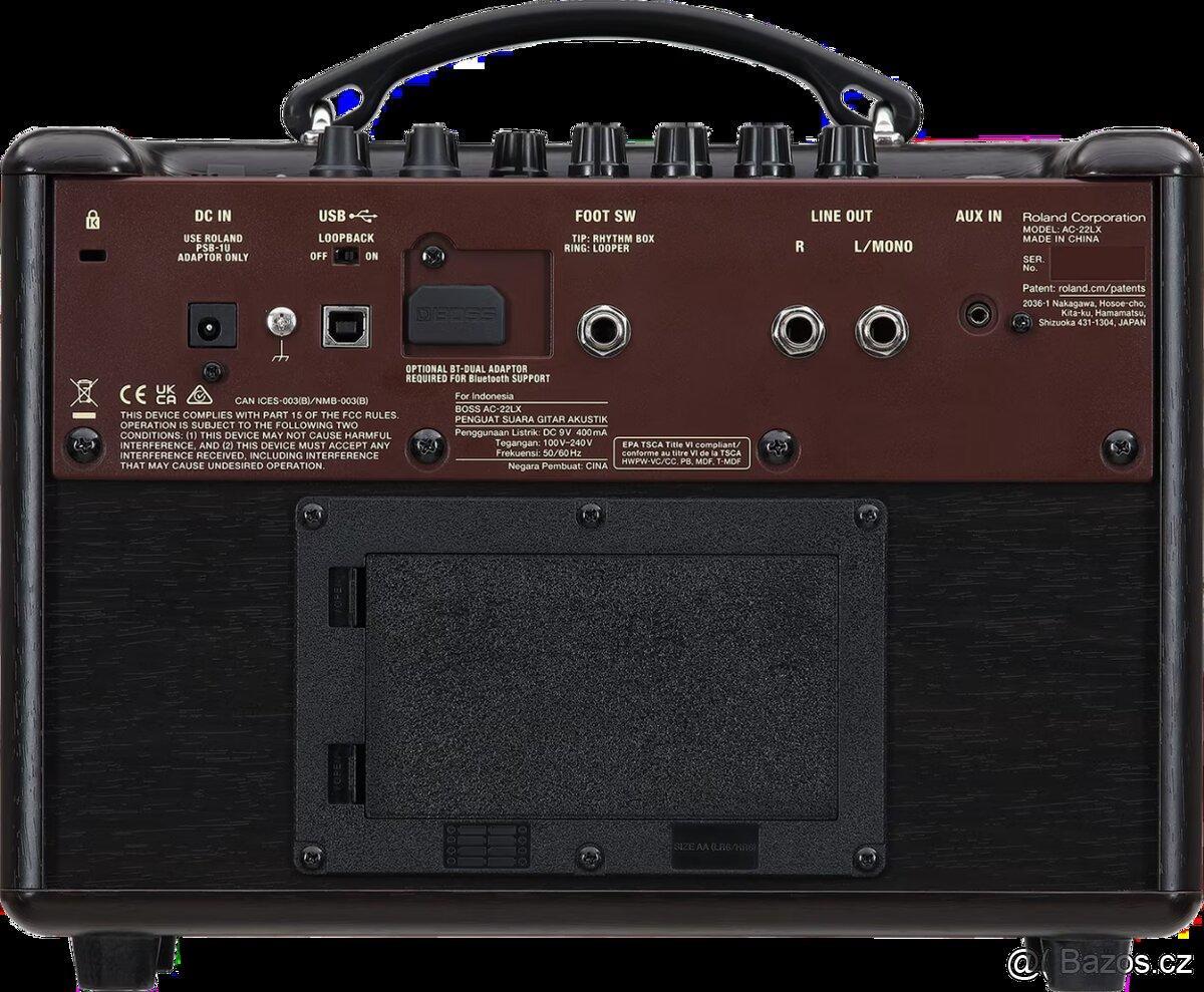 akustické kombo Boss AC 22 lx- +FS6+ BT dual+ stojan repro