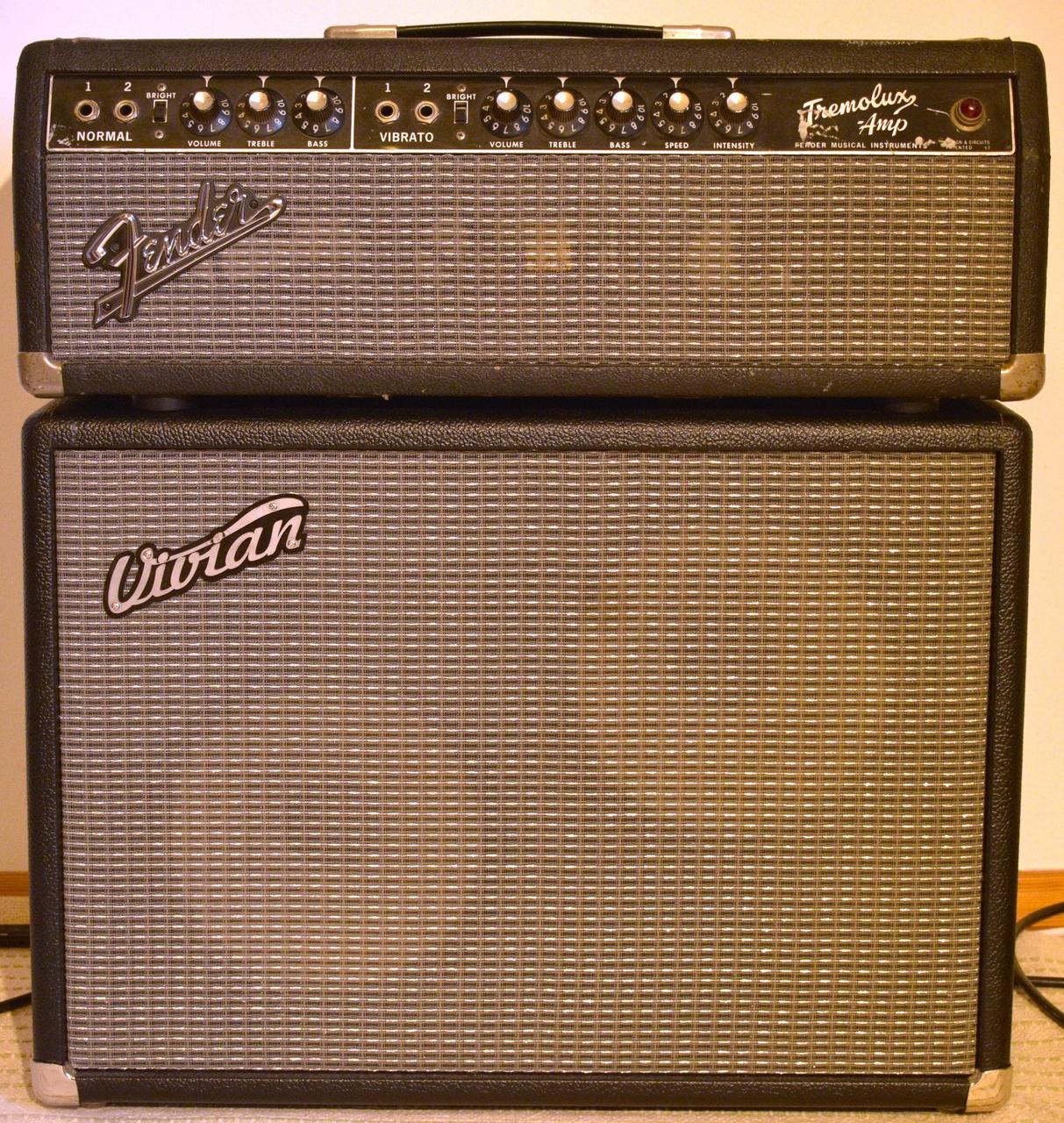 1966 Fender Tremolux Export + Vivian 2x10" CTS Alnico 1974
