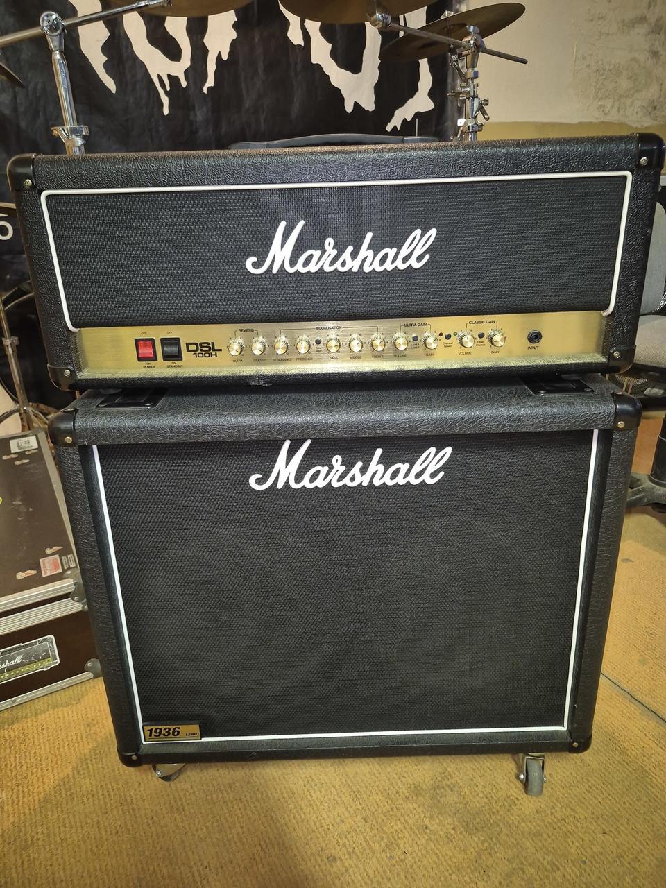 Marshall DSL100H +BOX Marshall 1936LEAD