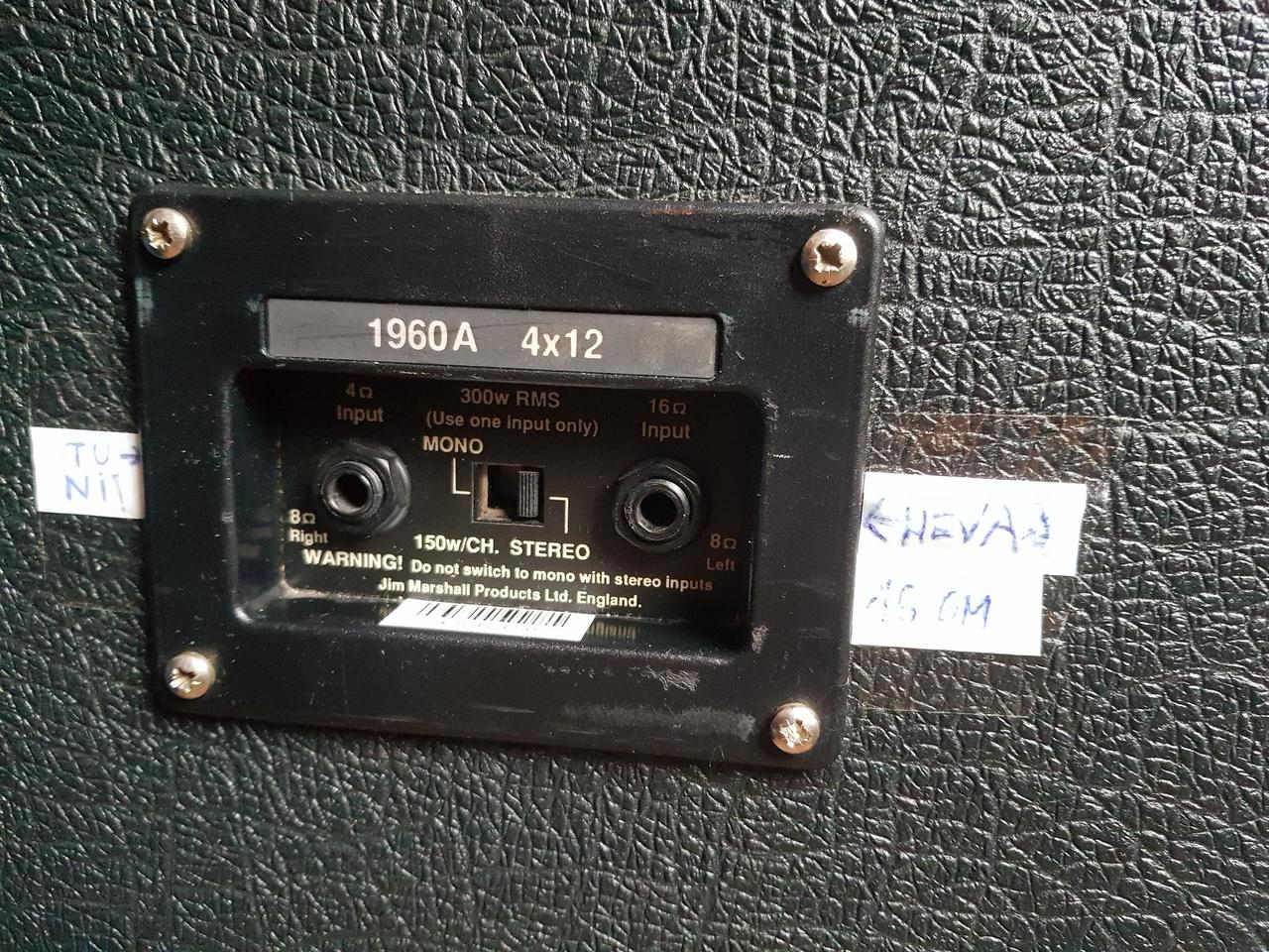 Marshall 1960 (JCM900) 4x12 – osazeno 2× Celestion G12T-75